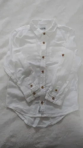 Camisa infantil creme tamamho 4