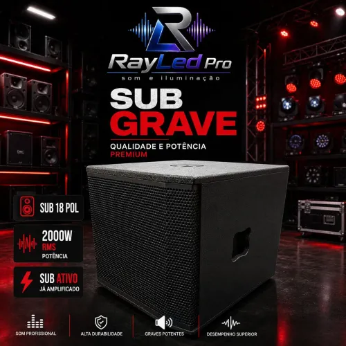 Sub ativo 2000w rms 