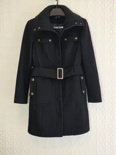 Casaco feminino de lã real (importado)