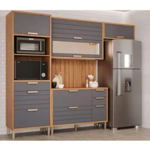 Cozinha Estela 100% MDF Porta Reflecta MGM - Entrega/Montagem grátis para Fortaleza