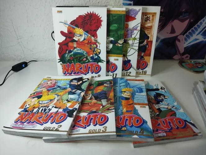 Mangá Naruto Gold. Vol.2,3,4,5,8,11,12 e 16.