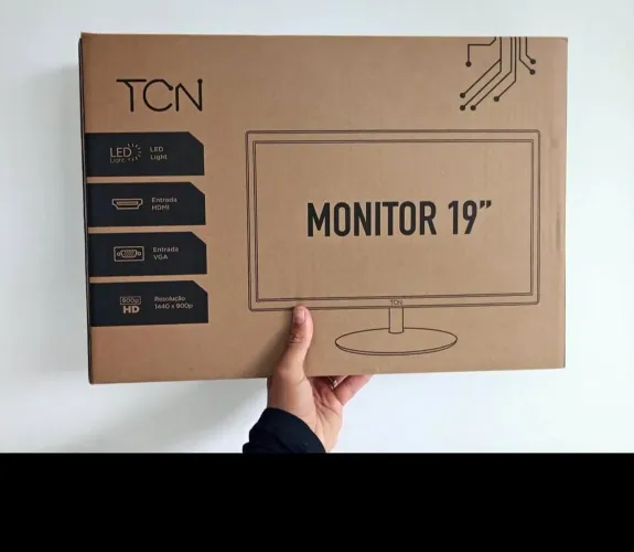 Monitor Office 19" LED HD Flat TCN, 60Hz, 5ms
