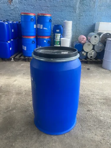TAMBOR PLÁSTICO 200 LT TAMPA REMOVÍVEL