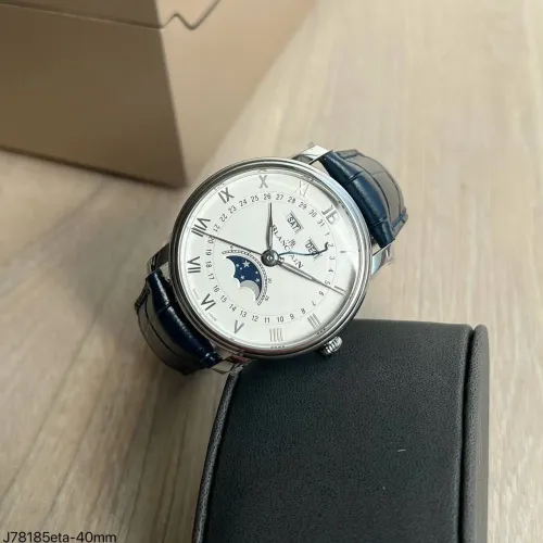 Blancpain Villeret Quantième Complet / Dial branco,/ S.C
