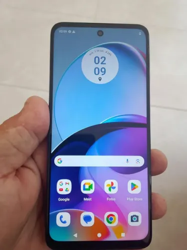 Moto G14, Por 400, capinha, película, estado de novo, acompanha carregador 