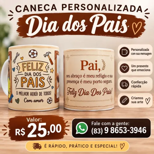 CANECA PERSONALIZADA DIA DOS PAIS ?
