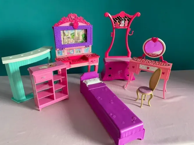 Lote de Moveis Barbie Mattel - Usados