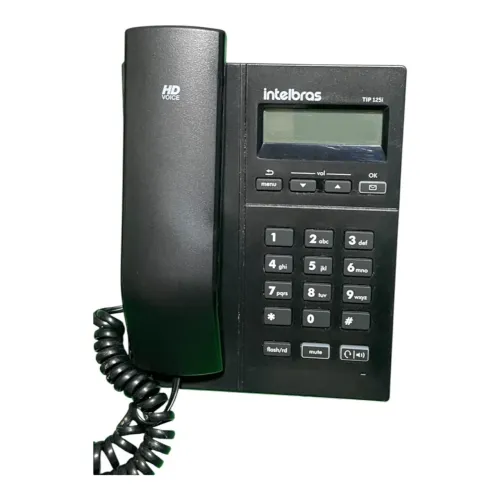 Telefone IP Intelbras TIP 125i Com Display E Áudio HD VoIP