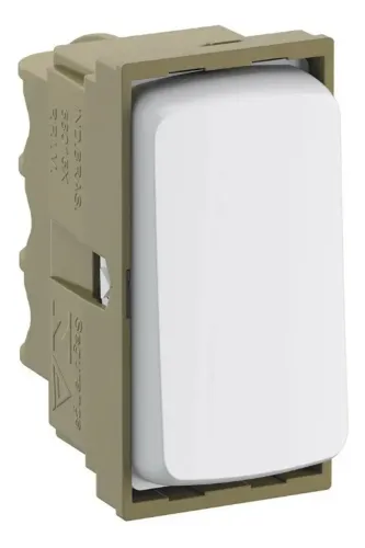 Módulo Interruptor Simples Pial Zeffia Branco 10A Modelo 680150 - 45 unidades