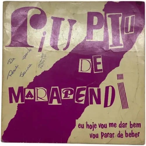 Disco Vinil Compacto Piu Piu de Marapendi - Eu Hoje Vou Me Dar Bem