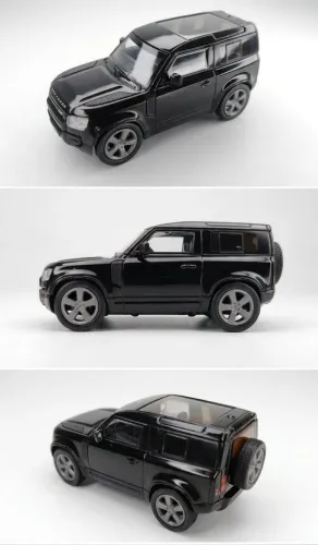 Miniatura Land Rover Defender 90 escala 1:64 (7cm) Shadow tamanho Hotwheels