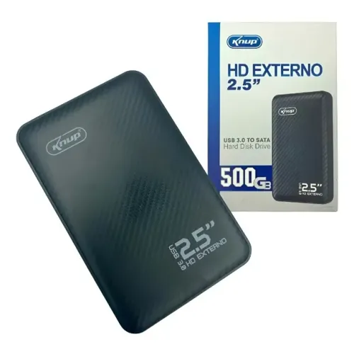 HD Externo 500GB Knup KP-HD810 USB 3.0 Portátil 2.5? para PC Notebook TV e PlayStation