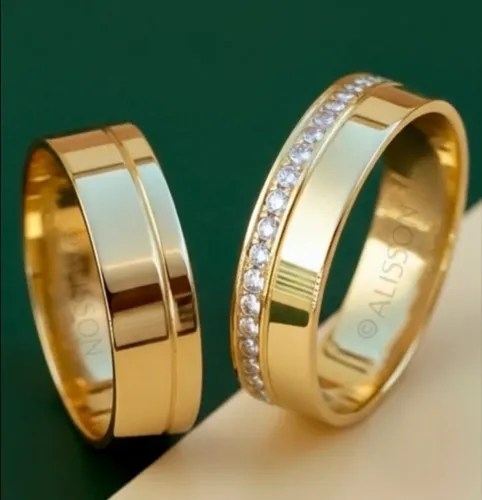 Par de alianças em Ouro 18k
