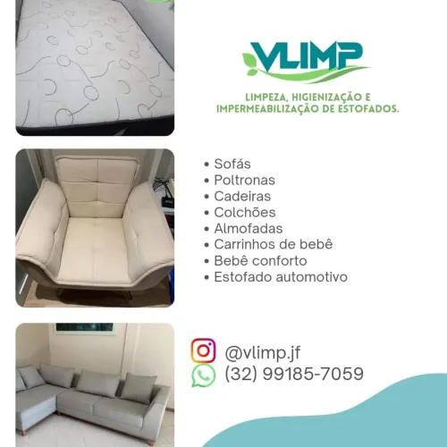 Limpeza de estofados em geral
