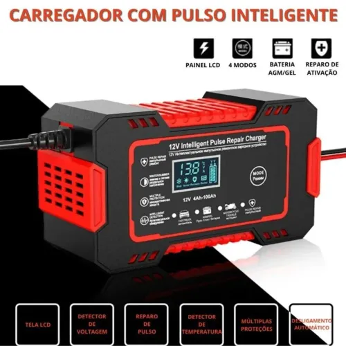 Carregador de Bateria Automotivo 