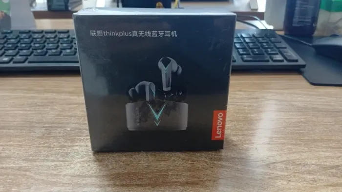 Fone Bluetooth Lenovo Game LP6 , RGB azul, novo lacrado ma caixa.