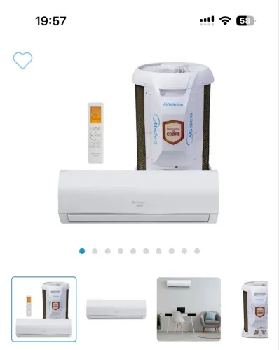 Ar Condicionado Split 12000 AirVolution BTU Frio Midea