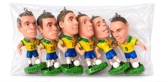 Mini Craques Chaveiro Com 6 Bonecos Lacrado