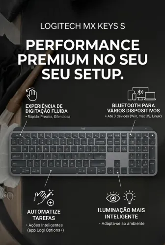Teclado Logitech Mx Keys S 