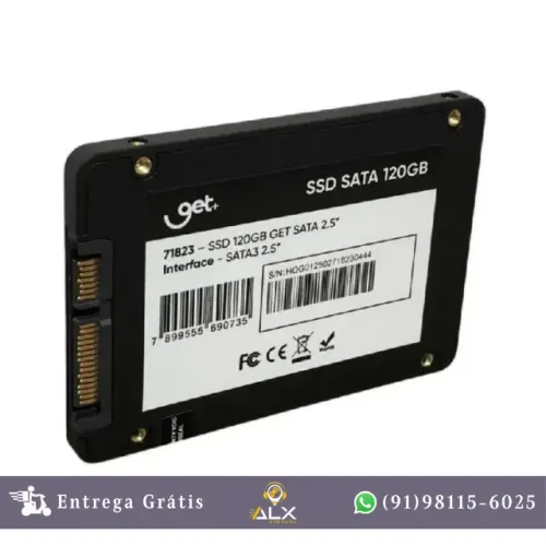 Ssd 120gb Get Sata Iii 2,5 Leitura 500mb/s Gravação 400mb/s Preto *ENTREGA GRÁTIS*