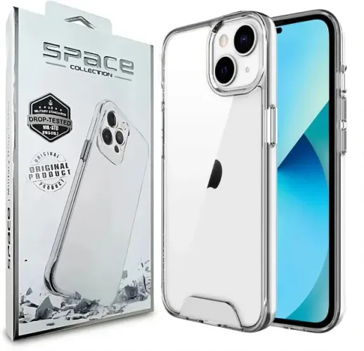 Capa Case Space Collection Clear Compatível Apple iPhone 16 Premium