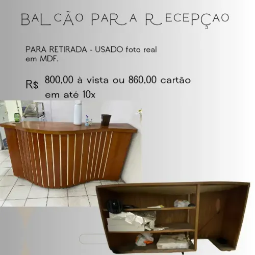 Balcões para recepção 