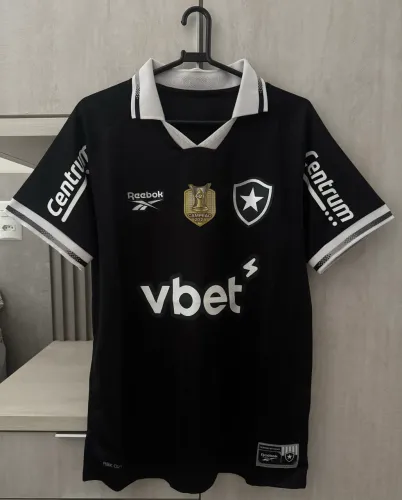 CAMISA PRETA BOTAFOGO DE FUTEBOL E REGATAS