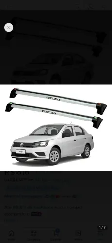 Rack gol voyage cinza Marca EQ MAX