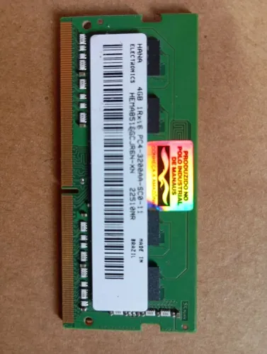 Memória de notebook DDR4 4GB 3200 estado de nova R$150,00