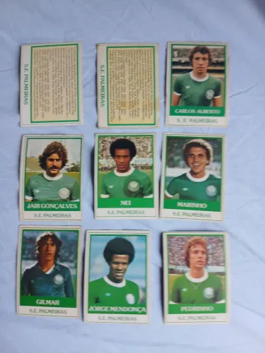 Lote de cards ping pong do Time do Palmeiras. 