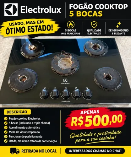 ? FOGÃO COMPLETO POR APENAS R$ 500,00! Vendo fogão usado, completo