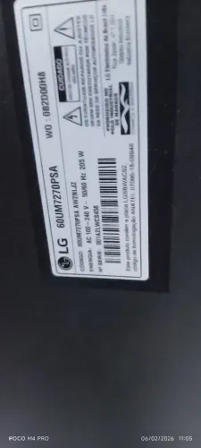 Smart tv 60 polegadas com defeito