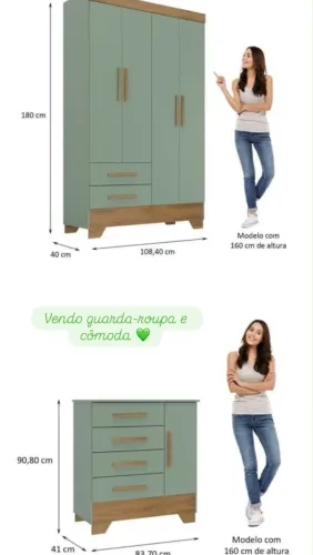 Cômoda e guarda roupa