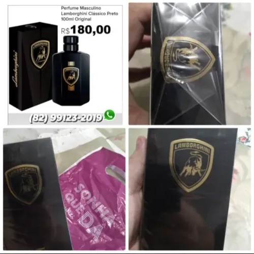 Perfume lamborghini Black 100 ml Jequiti (original)