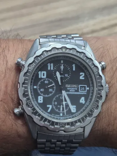 Relógio SEIKO CRONÓGRAFO 200 METROS  ( 7T32 - 7E38 )  -  IMPECÁVEL  