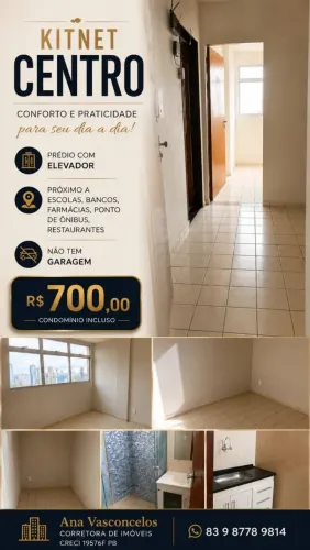 Kitnet centro de campina 