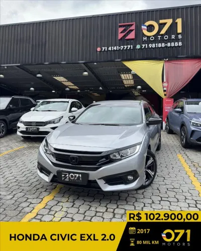 Honda Civic Sedan EXL 2.0 Flex 16V Aut.4p 2017