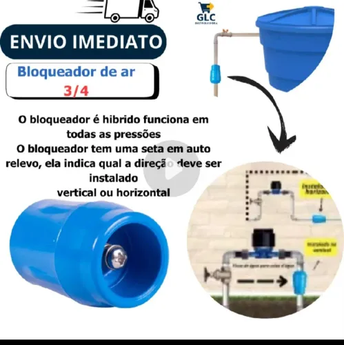 Bloqueador de ar para hidrômetro