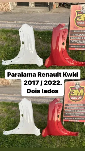 Par De Paralamas Dianteiros Renault Kwid Ano 2017 A 2022 - Dois Lados Original