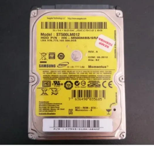 Hd Notebook 500gb