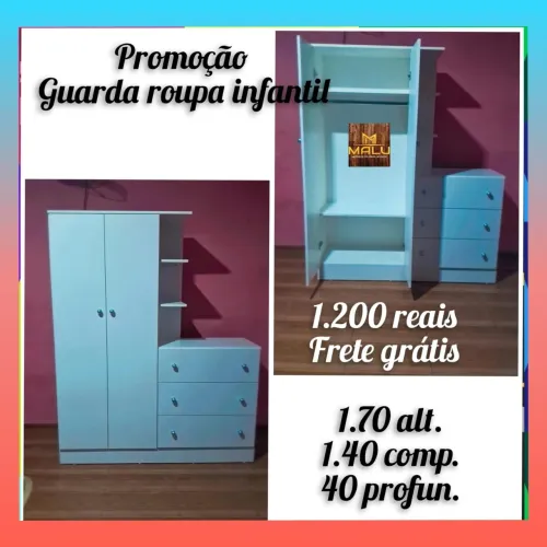Promoção guarda roupa infantil 