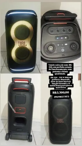 Vendo caixa de som JBL 320. 