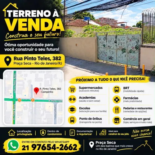 Terreno em condomínio na Pinto Teles 