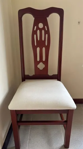 Mesa de Mogno e granito 10 cadeiras