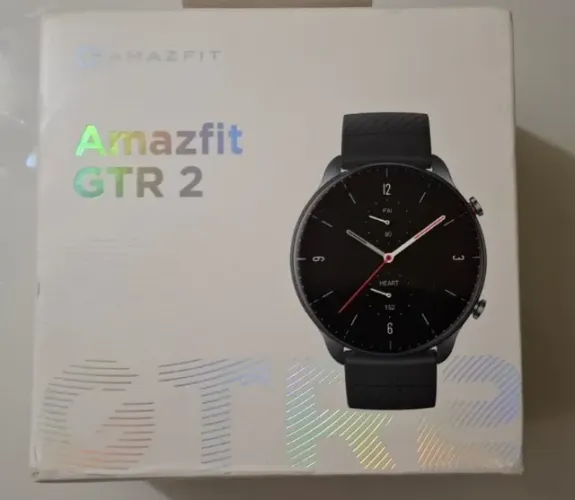 Smartwatch Amazfit GTR (Modelo A1952) Preto - Na Caixa + Carregador!