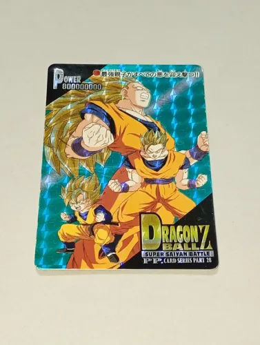 Dragon Ball Z Goku Gohan Goten Amada PP Card Part 28 No 1230 holográfico Vintage Japan