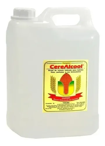 ALCOOL DE CEREAIS HIDRATADO * 5 LITROS CEREALCOOL