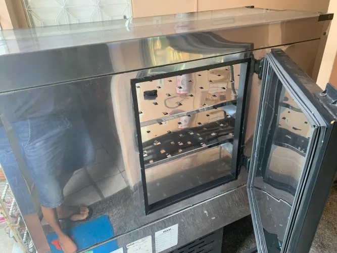 Balcão inox de congelados