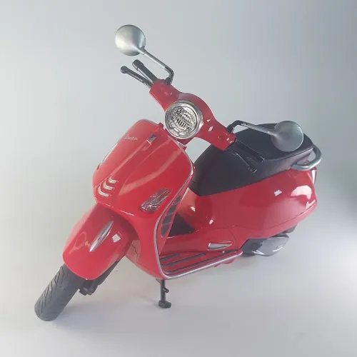 Miniaturas Vespa Vermelha e Harley
