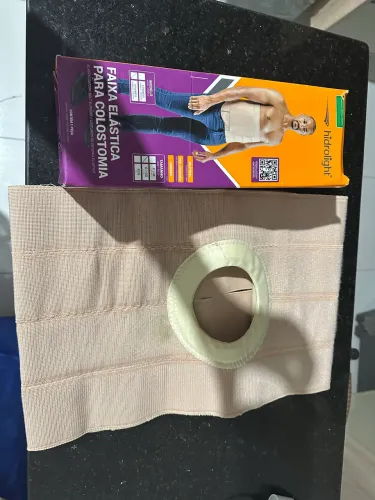 Cinta abdominal para quem usa colostomia 